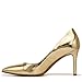 Naturalizer Womens Anna Pump Warm Gold Leather 9 W