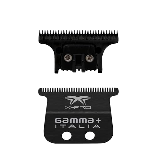 GAMMA+ X-Pro Black Diamond DLC Hair Trimmer Blade Set