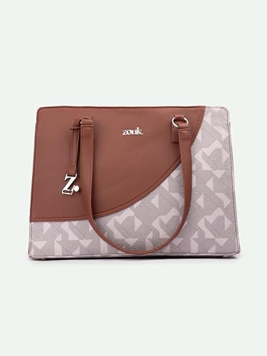 ZOUK Women's Office Essential Jute Vegan Leather Aravalli Abstract - Image 5