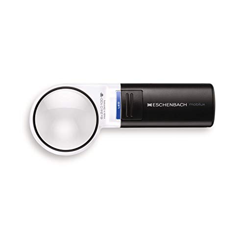 Loupe Optique de lecture Eschenbach mobiluxLED 6X pour dictionnaire et loisirs
