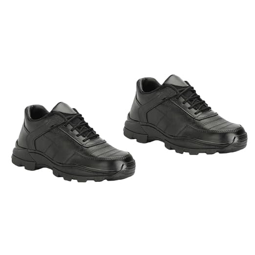 stonix STONIX® Gola Industrial Safety Shoes Men's(PACK OF 2) | Sports Look & Genuine Leather | Lightweight Steel Toe | Slip Resistant & Comfortable, (Combo, Black,Size 07)-picture-29