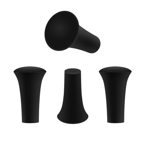 iSaddle Rubber Cap for X-Grip Mount Holder Compatible with RAM Bicycle Motorcycle Phone Holder Stand - Non-Slip Phone Mount Bracket Cap Replacement for X-Grip Rubber Cap RAP-UN-CAP-4U (4PCS Black) - Thumbnail 5