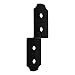 National Hardware N800-024 Decorative Joist Tie Outdoor Reinforcement Hardware Accents Brackets and Bracers for Pergolas Gazebos Garden Arches and Raised Garden Beds, 1 1/2 X 3 X 10, Hartley, Black, 8