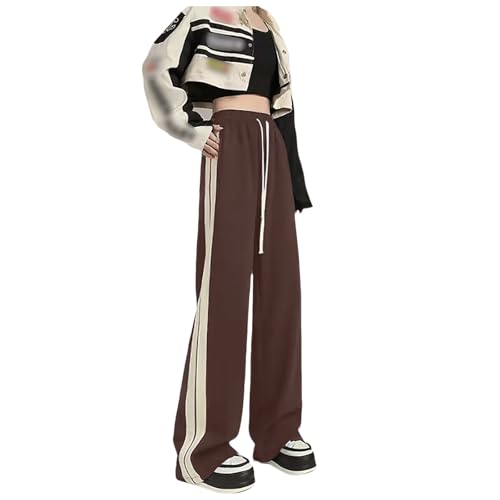Pantalon de survêtement marron fluide pour un look d'été sans effort