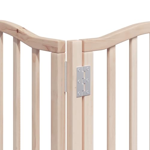 Vidaxl Cancello Per Cani Porta Pieghevole 15 Pannelli 750 Cm In Pioppo, Cancello Per Cani Con Porta, Cancello Per Cani Per Scale, Cancello Per Cuccioli - 8