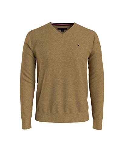 Tommy Hilfiger Men's Big and Tall Essential Long Sleeve Cotton V-neck Pullover Sweater2