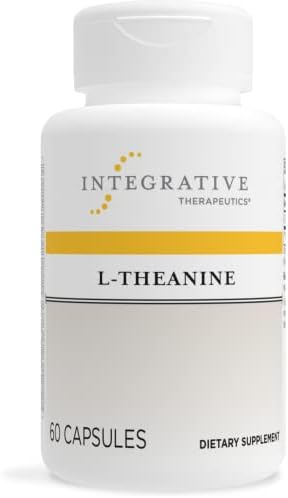 Integrative Therapeutics L-Theanine 200 mg - Promotes a Relaxed State & Healthy Stress Response* - Vegan and Gluten Free - 60 Capsules