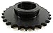 Browning H80TB27 Roller Chain Sprocket, Single Strand, Taper Bore, Bushed, Hardened Steel, 80 Pitch, 27 Teeth