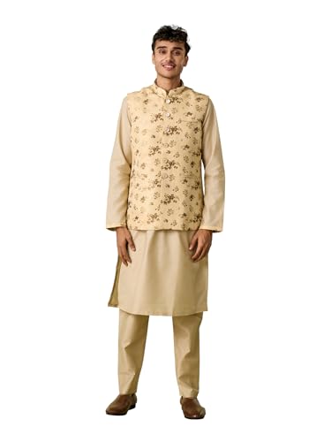 Kurta Manyavar vêtement haut de gamme en soie synthétique aux finitions tailleur