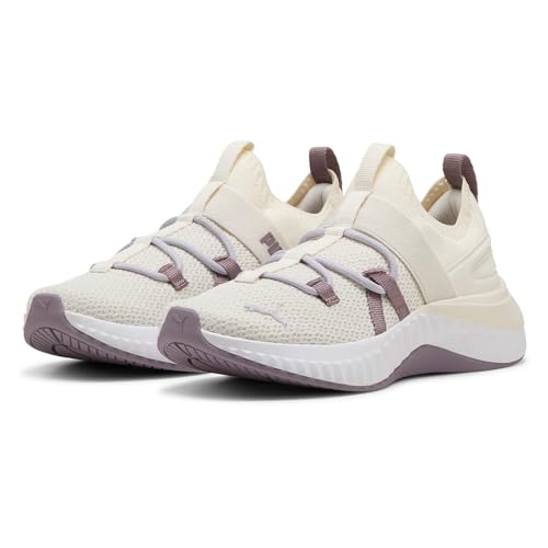 Puma Softride Sera Alt WNS - Tenis de Correr para Mujer, Blanco cálido Ciruela Mermelada Lila Crush, 38 EU