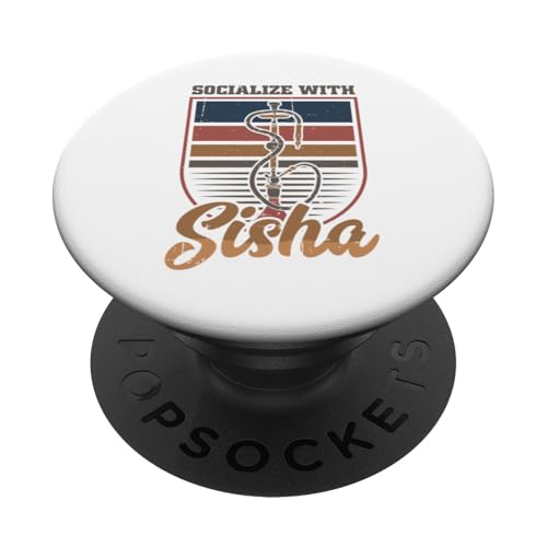 Socialize with Sisha - Hookah Waterpipe Shisha PopSockets Adhesive PopGrip
