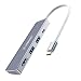 USB C to HDMI Hub, VANMASS 4 in 1 USB C Adapter, Type C to 4K HDMI Port, 60W Power Delivery, USB 3.0 Ports Compatible with MacBook, MacBook Pro/Mini, iMac, Surface, XPS and Other Type C Devices