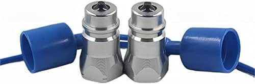 2-PCS 1/2" Ag ISO5675 Poppet Valve Hydraulic Quick Connect Male Coupler Nipple Tractor Coupling 1/2" NPTNV12 NPT M/F