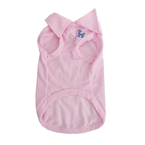 Cute Doggie Embroidery Dog Polo Tshirts Dog Shirts Pet T-Shirt Puppy Clothes For Small Dogs Cats Apparel #TOP7