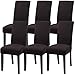 Produktbild YISUN Universal Stretch Stuhlhussen 4er 6er Set Stuhlbezug für Stuhl Esszimmer (6er Set, Pures Kaffee)