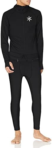 AIRBLASTER Men's Classic Ninja Suit Hooded Outdoor One Piece Base Layer, Black, Medium