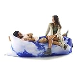 NewNomad inflatable lounge chair, airsofa, inflatable lounger, ideal for music festival and camping, inflatable air lounger.(Clouds)
