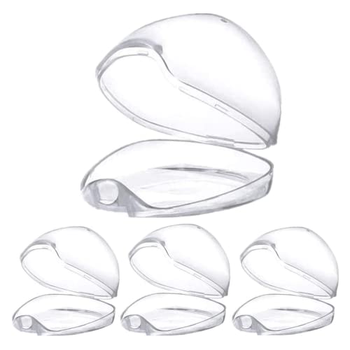 FZGLHQQ Dummy Case, 4 Pcs Transparent Pacifier Baby Dummy Case Pacifier Case Soother Pod Storage Box Pacifier Holder Box for Kids