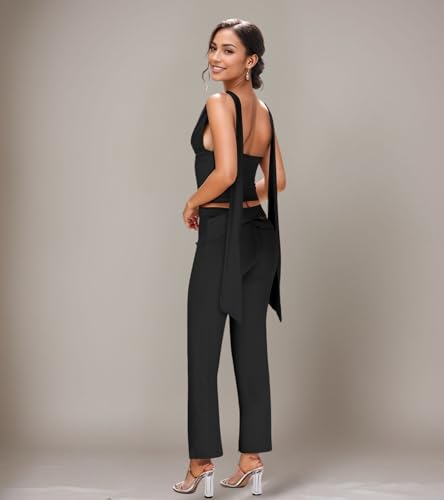 Image of Jigfar Women Sexy Elegant Bodycon Jumpsuit Going Out Romper Birthday Party Club Night Outfits