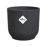 Elho Vibes Fold Round 14cm Vasi per Piante - Anthracite...
