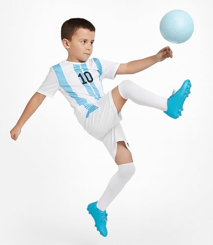 Image of Messi 10 Home Football Jersey T-Shirt((Kid's,Boy's & Men)