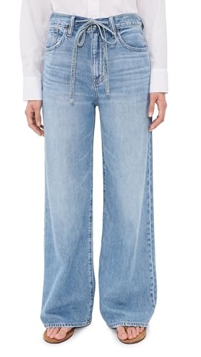 Madewell Women's Ultimate Wide Jeans in Airy Raebrook, Raebrook Wash, 29