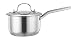 2qt Saucepan, P&P Chef 18/10 Stainless Steel Saucepan with Lid, Covered Saucepan with Tri-ply Induction Base - Dishwasher Safe