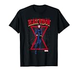 Marvel Black Widow Classic Retro Comic Stance T-Shirt T-Shirt