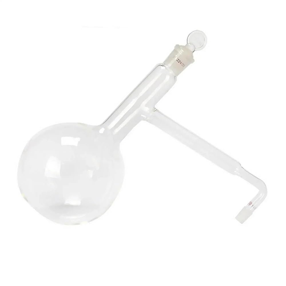 Cristalería de Laboratorio Matraz de fondo redondo de vidrio de borosilicato de 250 ml, 500 ml y 1000 ml con condensador de vidrio.(500ml)