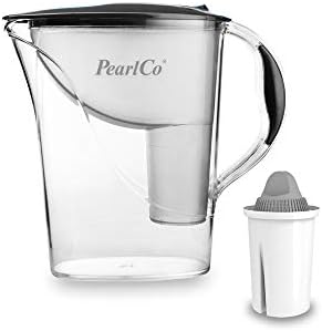 PearlCo - standardowy filtr wody (biały) z 1 alkalicznym wkładem filtrującym Classic  pasuje do Brita Classic