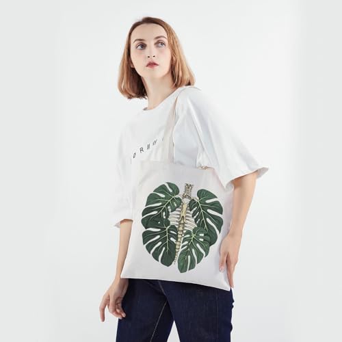 Bolsa Tote PWHAOO Monstera Skeleton miniatura 2