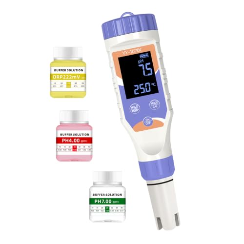 Terronix 7-in-1 Digital Pool Water Tester pH and Chlorine for Pools & Spas