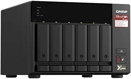 QNAP TS-673A-8G 6 Bay Masaüstü NAS Muhafazası - 8GB RAM, AMD Ryzen Dört Çekirdekli 2.2 GHz İşlemci - 2.5GbE bağlantısı ve PCIe genişletme desteği - Görsel 6