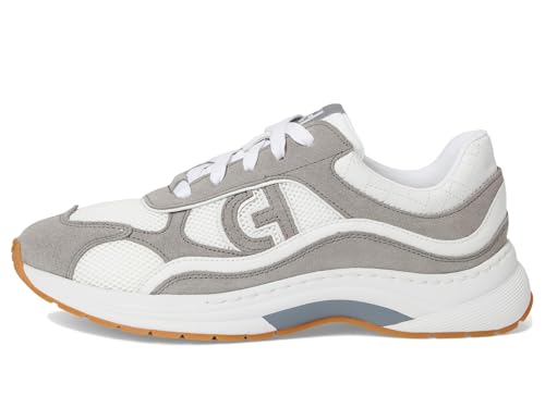 Cole Haan Cole Haan Women's Grandpro Eleeana Runners, White Leather/Frost Gray Suede, 9.5-C US