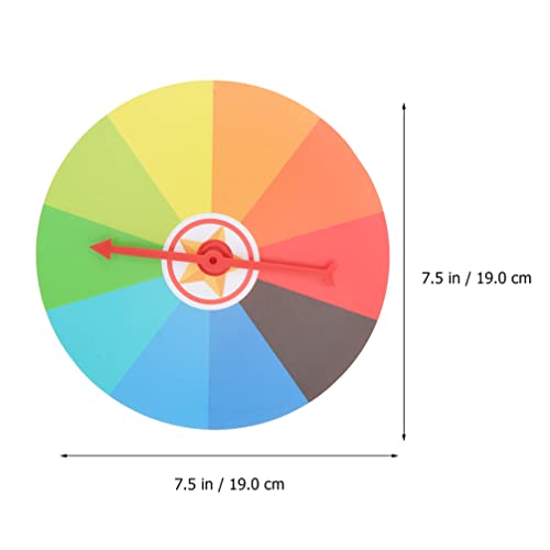 1 Spinning Wheel Set Prize Wheel Wall Spinning Wheel Table Color Prize Plastic Prize Wheel Fortune Game Carnival Spinning Wheel Toy Game Prize Wheel #TOP4