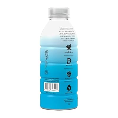 PRIME Hydration IShowSpeed Special Edition | Sports Drinks | Electrolyte Enhanced for Ultimate Hydration | 250mg BCAAs | B Vitamins | Antioxidants | 2g Of Sugar | 16.9 Fluid Ounce | 12 Pack (16.9 fl oz (Pack of 12), Blue Freeze)