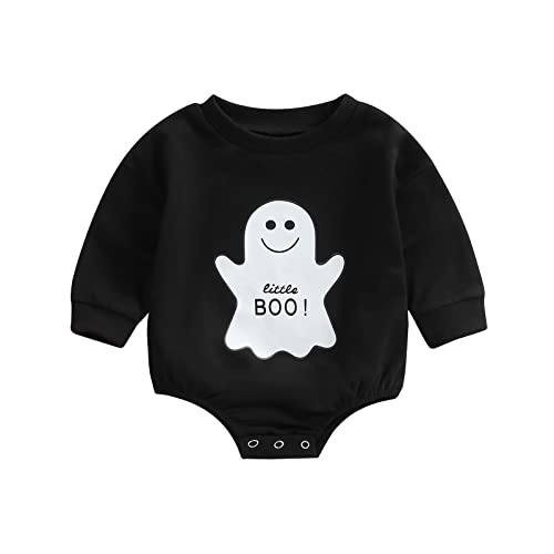 Image of MoZiKQin Baby Girl Boy Crewneck Sweatshirt Oversized Sweater Romper Long Sleeve Pullover Top Cute Fall Winter Clothes
