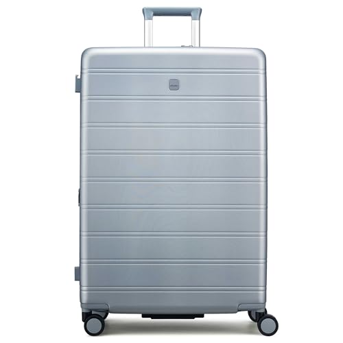 MILADA �g���\�ו��n�[�h�V�F���X�[�c�P�[�X 360°�X�s�i�[�z�C�[����TSA���b�N�t��, �V���o�[(Arctic Silver), Checked Large 28-Inch