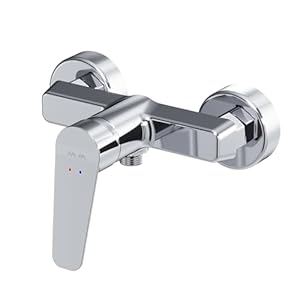 Hit FTA10033 Waterbesparende bad- en douchekraan, krastbestendig, gemakkelijk te reinigen, badkraan met uitloop, mat wit