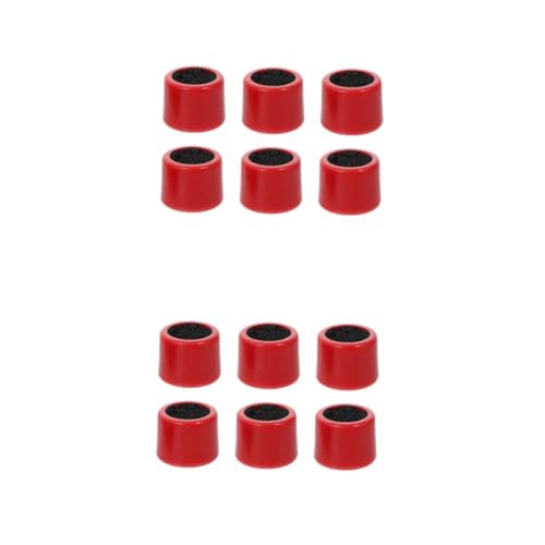 Mipcase 6pcs Billiard Cue Tip Sander Plastic Cue Tip Shaper for Snooker and Pool Portable Double-Sided Design for Easy Repair and Maintenance