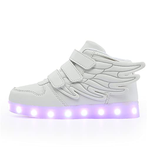 Unisex Enfants USB Rechargeable 7 Couleurs de LED Lumineuse Chaussures Mode Baskets Clignotants Mutilsport Outdoor Shoes Sneakers Sports Gymnastique Danse de Rue Danse fantomatique Garçons Filles Cover