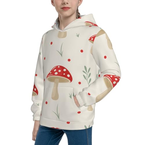 Flat Mushrooms Kid Hoodies Boys Sweatshirts Girls Pullover with Pocket2