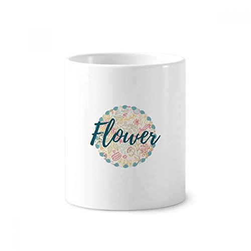 Tasse blanche 350ml motif plante pour organiser le bureau