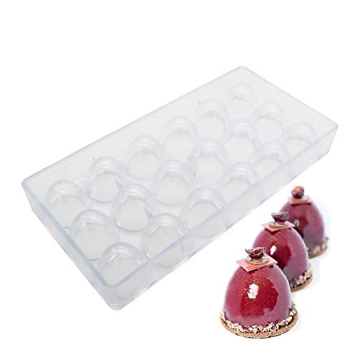 Polycarbonate Big Cone Chocolate Mold Half Egg Candy Mould Diy Poly-Carbonate Molds #TOP8