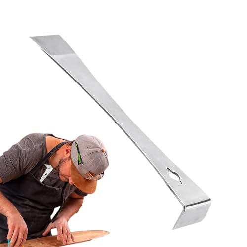 Rascador de barra de palanca de acero inoxidable, herramienta de palanca de metal, cortador de panal de miel, proyectos para pintura, carpintería, trabajo de madera, elevador de tabla de suelo