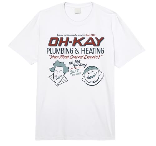 Home Alone Christmas Oh-Kay Plumbing & Heating Comfort Colors Adult Heavyweight T-Shirt