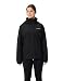 VAUDE Escape Light Regenjacke Damen – wasserdicht, atmungsaktiv und winddicht mit 2-Lagen-Membran, verstaubare Kapuze, 420g leicht - black, 52