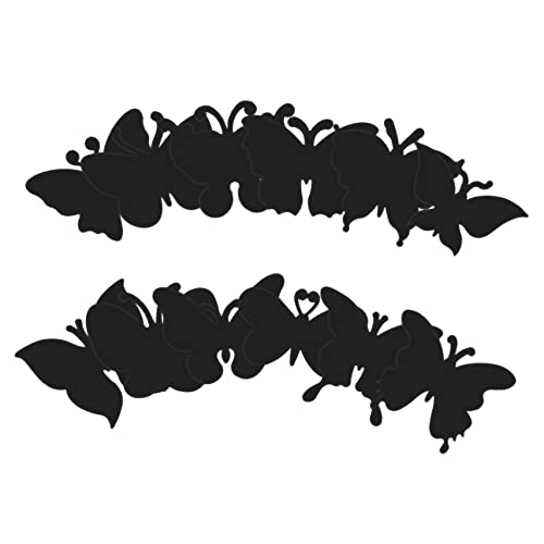 IWOWHERO 12pcs Butterfly Scratch Cards DIY Decorative Party Sheets for Boys and Girls Realistic Butterfly Decorations