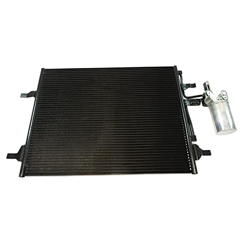 Image of TRQ A /C Condenser and Receiver Drier Assembly Compatible with 2011-18 Volvo S60 2016-18 S60 Cross Country 2015-16 S80 2015-18 V60 2015-18 V60 Cross Country 2010-17 XC60 2015-16 XC70