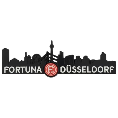 Fortuna Düsseldorf Magnet Skyline Kühlschrankmagnet Fußball Fanartikel Düsseldorf Souvenir Geschenk für Fans 3D Optik Rot Weiß F95